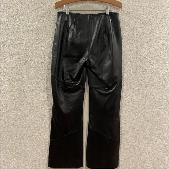 Vintage Wilson Leather Pelle Studio Flare Leg Pants Size 6 - Picture 7 of 9